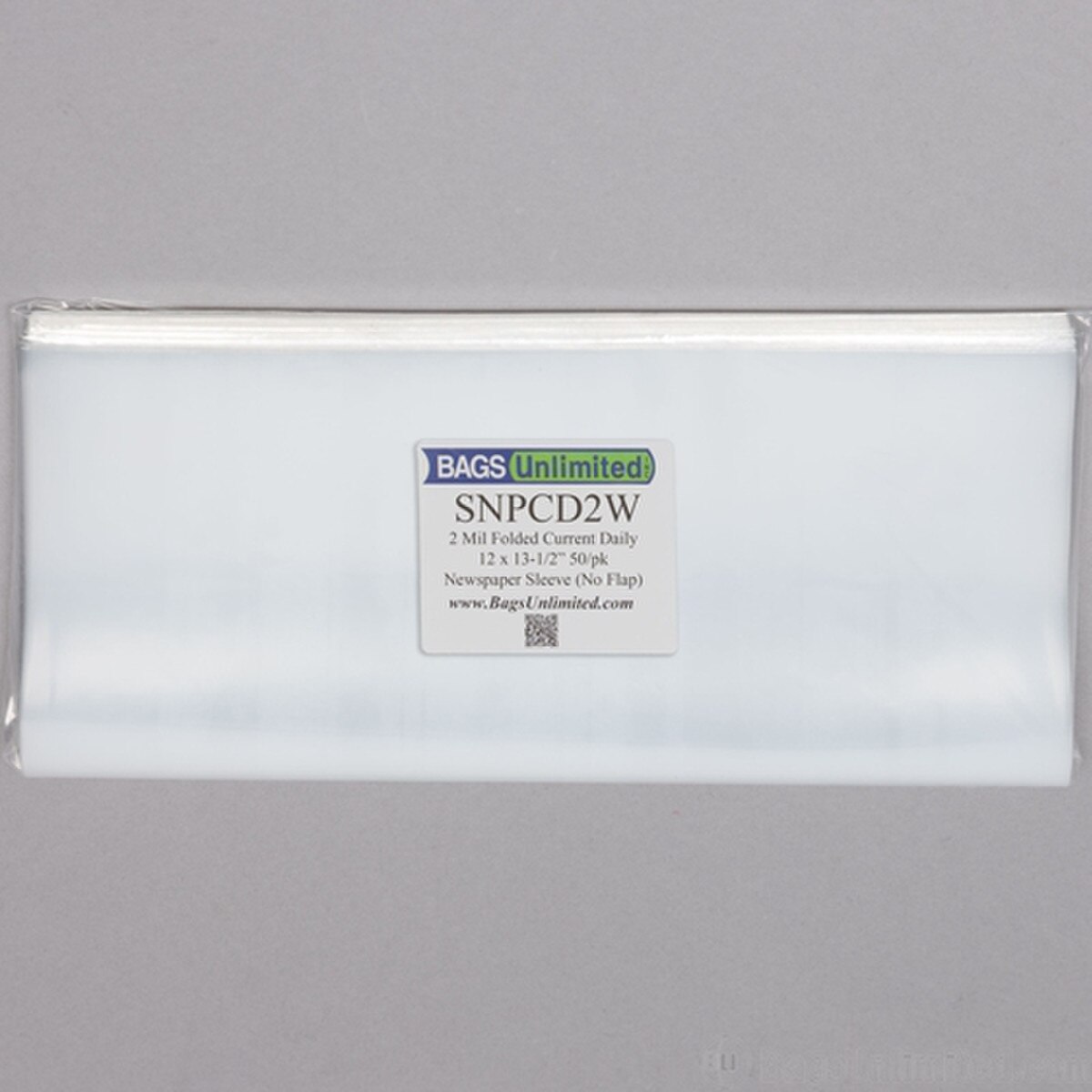 Clear Poly Sleeve for Folded Newspa